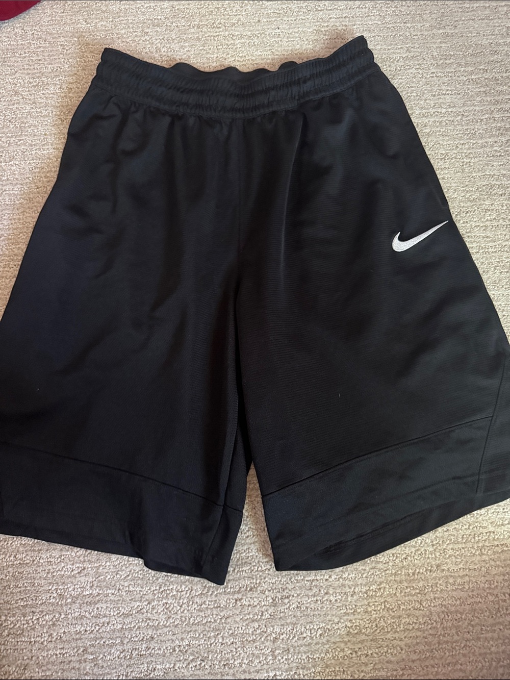 Nike Black Performance Shorts with White Swoosh